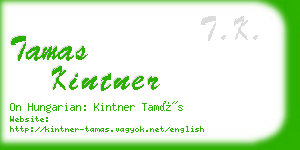 tamas kintner business card